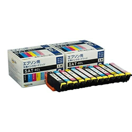World Business Supply Luna Life Compatible Ink Cartridges for Epson SAT-6CL 6-Pack × 2 Value Set LNEPSAT/6P*2PCS