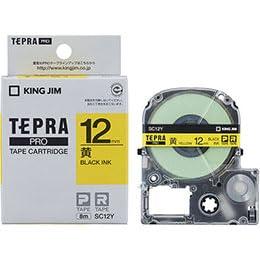 KING JIM Tepla PRO Tape 12mm Yellow KJ-SC12YX5
