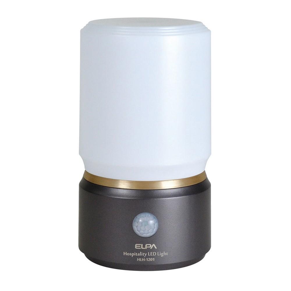 ELPA Hospitality Light - Small Table-Top LED Light Indirect Lighting Night Light Battery-Operated Waterproof HLH-1201(DB)