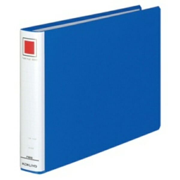 KOKUYO File Pipe-Style File A4 Landscape 2-Hole 300-Sheet Capacity Blue F-E635B
