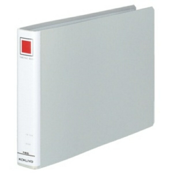 KOKUYO File Pipe-Style File A4 Landscape 2-Hole 300-Sheet Capacity Silver F-E635C