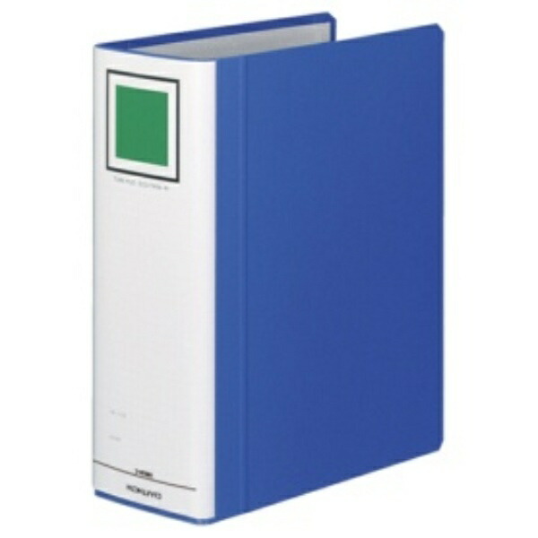 KOKUYO File Pipe-Style File Eco Twin R (Double-Opening) B5 2-Hole 800-Sheet Capacity Blue FU-RT681B