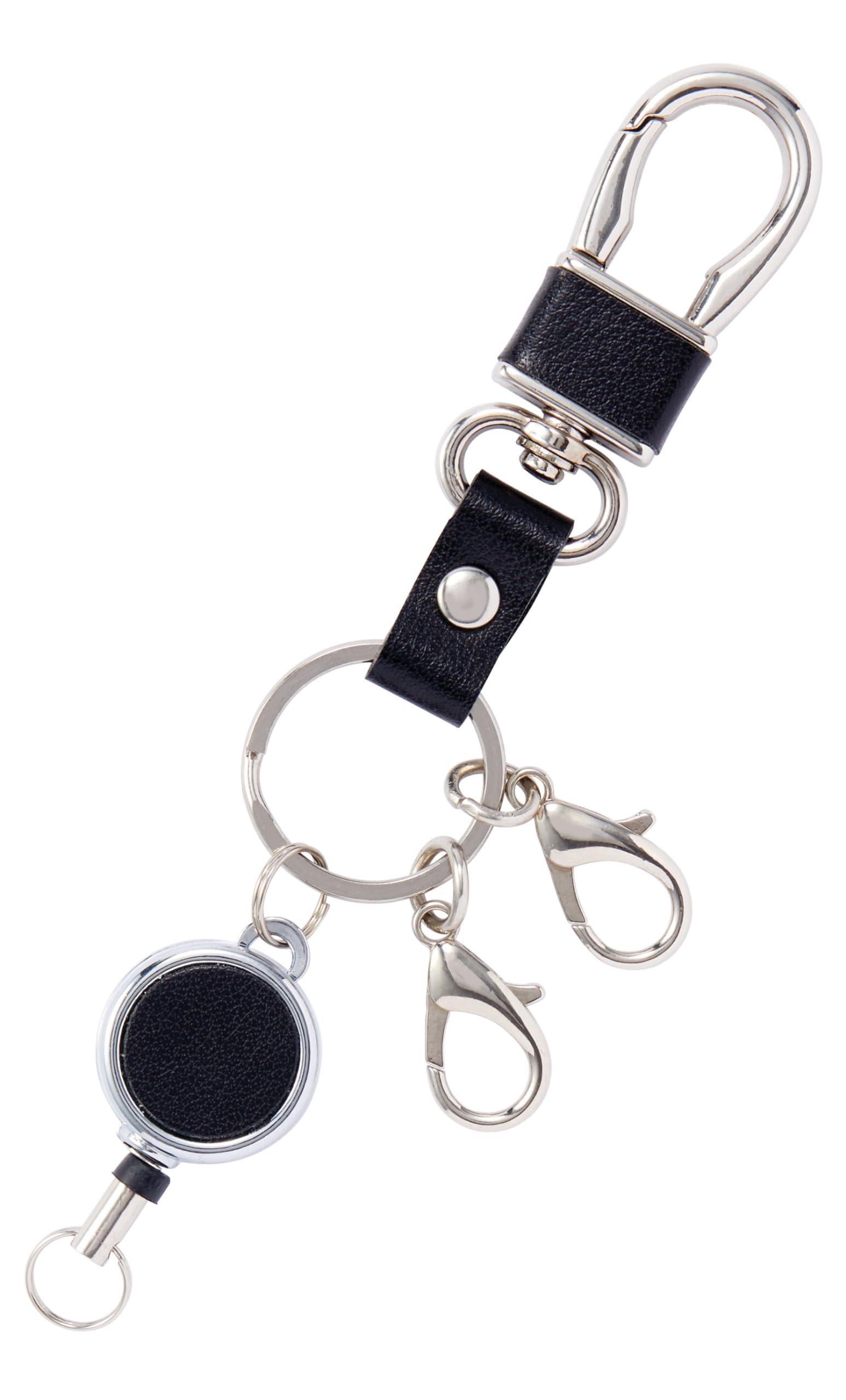 Reimei Fujii Key Holder with Reel, Black GLK1170B