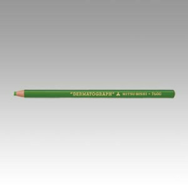 Mitsubishi Pencil Colored Pencil Oil-Based Dermagraph No.7600 Yellow-Green 1 Dozen K7600.5
