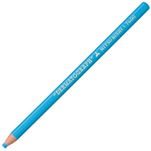 Mitsubishi Pencil Colored Pencil Oil-Based Dermagraph No.7600 Light Blue 1 Dozen K7600.8