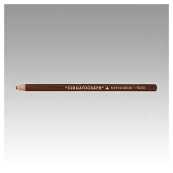 Mitsubishi Pencil Colored Pencil Oil-Based Dermagraph No.7600 Brown 1 Dozen K7600.21