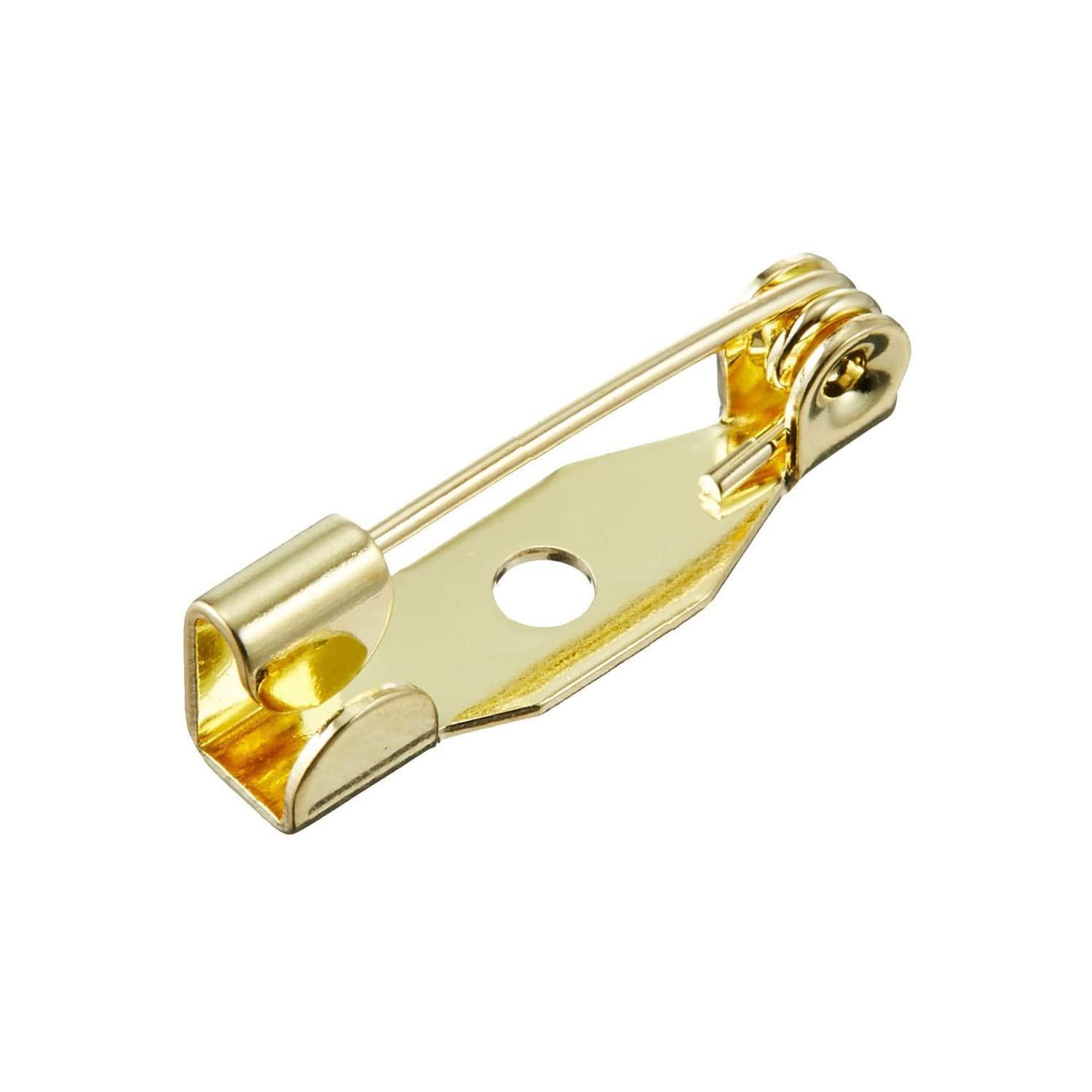 Kyoei Plastic Marzen Products Artificial Flower Pins 15mm Gold 100-Piece Pack [88] AM15-G-100
