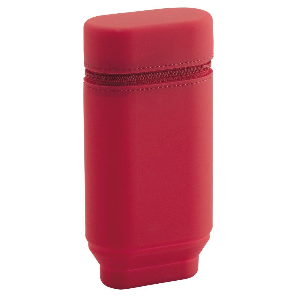Rihitorabu Stand Pen Case Oval Type L Red A7695-3