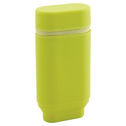 Rihitora Stand Pen Case Oval Type L Yellow Green A7695-6