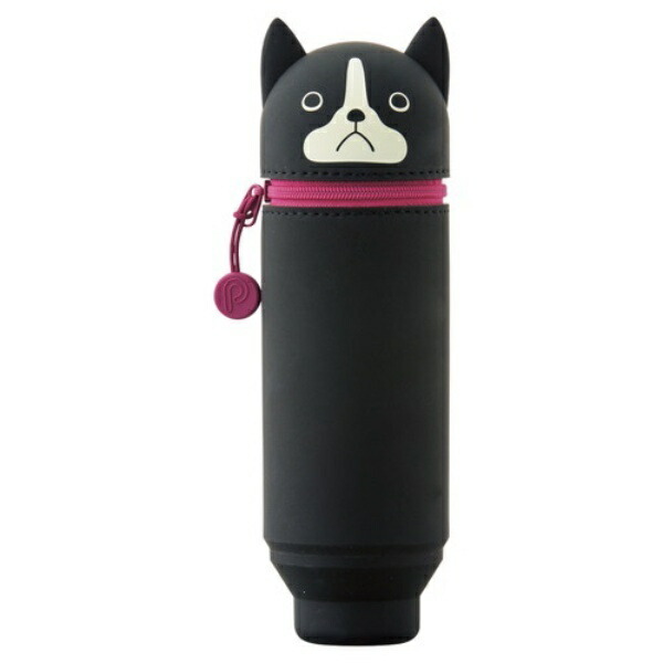 Rihitorabu Stand Pen Case Puni Labo Boston Terrier A7712-8