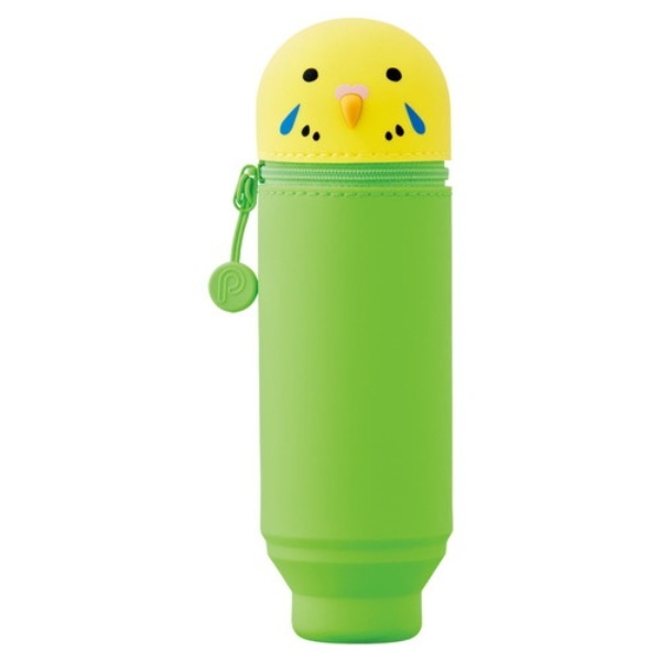 Rihitorabu Stand Pen Case Puni Lab Budgerigar A7712-9