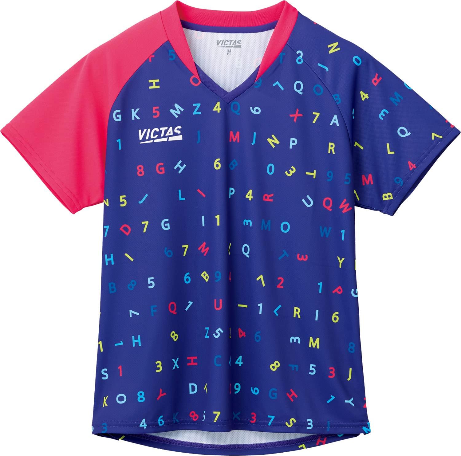 VICTAS Table Tennis Ladies Game Shirt Pop Font J.T.T.A (Japan Table Tennis Ladies Association) Official Violet (8100) XS 612303