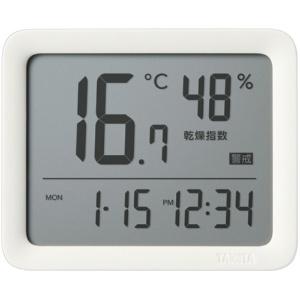 Tanita Thermometer and Hygrometer Alarm Clock Temperature and Humidity Monitor Condition Sensor Ivory TC-421-IV