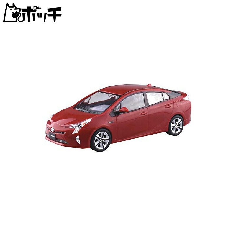 Aoshima Cultural Textbook Co., Ltd. 1/32 The Snap Kit Series Toyota Prius Emotional Red Pre-colored Plastic Model Kit 02B
