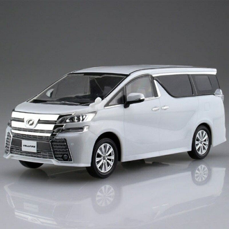 Aoshima Cultural Textbook Co., Ltd. 1/32 The Snap Kit Series Toyota Vellfire White Pearl Crystal Shine Pre-colored Plastic Model Kit 04A