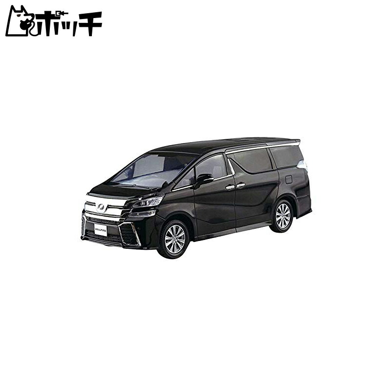 Aoshima Cultural Textbook Co., Ltd. 1/32 The Snap Kit Series Toyota Vellfire Black Pre-colored Plastic Model Kit 04B