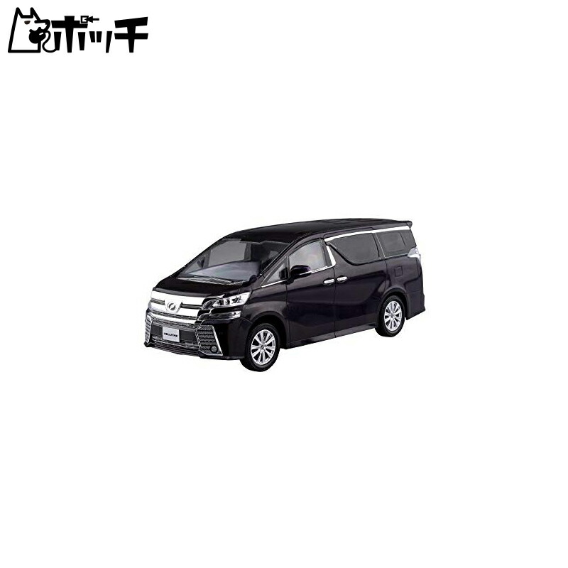 Aoshima Cultural Textbook Co., Ltd. 1/32 The Snap Kit Series Toyota Vellfire Burning Black Crystal Shine Glass Flake Pre-colored Plastic Model Kit 04-C