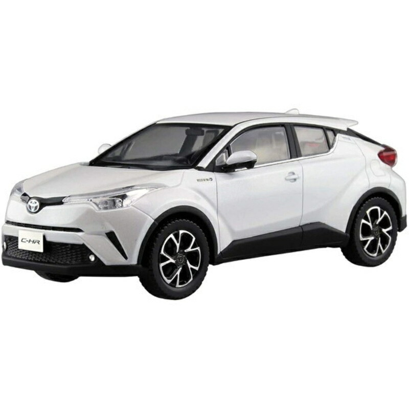 Aoshima Cultural Textbook Co., Ltd. 1/32 The Snap Kit Series Toyota C-HR White Pearl Crystal Shine Pre-colored Plastic Model Kit 06-A