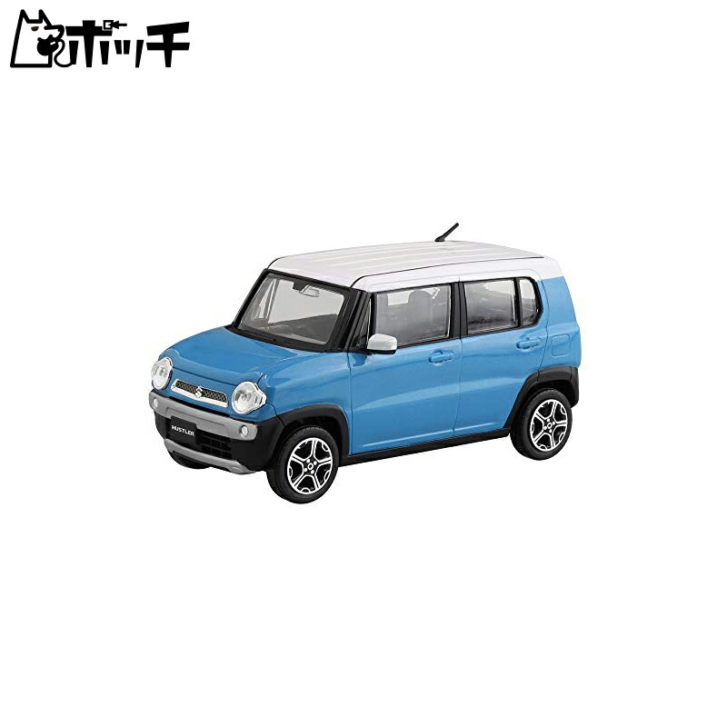 Aoshima Cultural Textbook Co., Ltd. 1/32 The Snap Kit Series Suzuki Hustler Summer Blue Metallic Pre-colored Plastic Model Kit 01-D