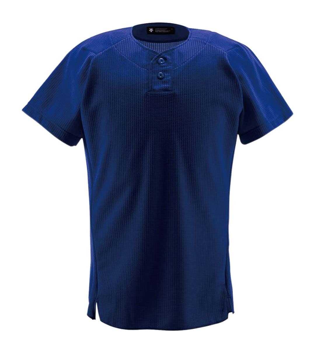 [Descente] Uniform Shirt 2-Button Shirt DB-1012 Apparel Wear Uniform Baseball Gear Swag ROY S