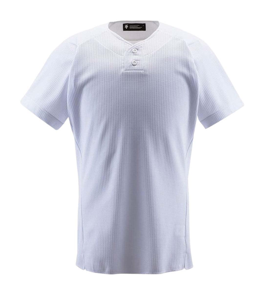 [Descente] Uniform Shirt 2-Button Shirt DB-1012 Apparel Wear Uniform Baseball Gear Swat SWHT XO