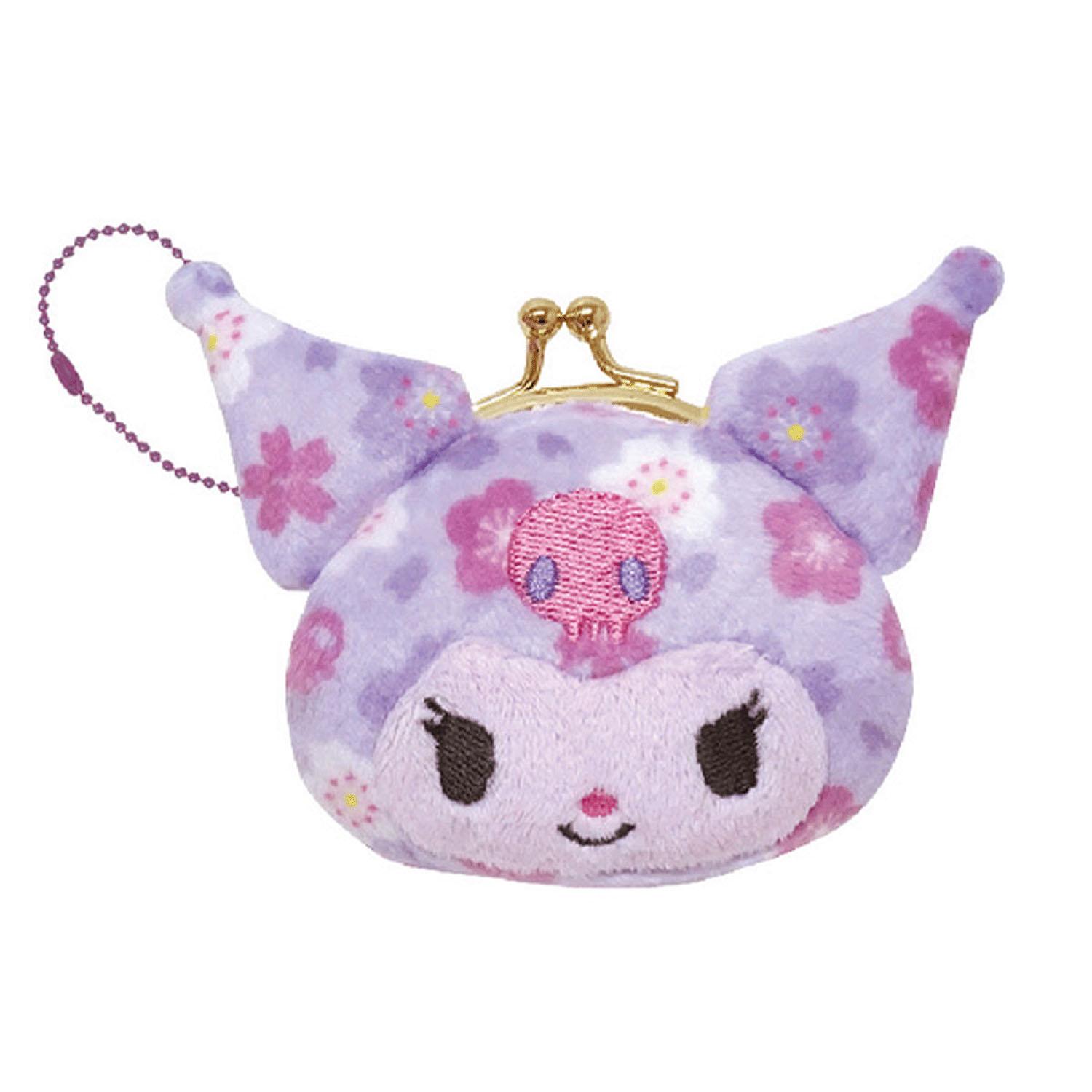 Kei Company Sanrio Characters (Japanese Crafts Series) Face Mini Coin Purse Kuromi SAW-MG-KU
