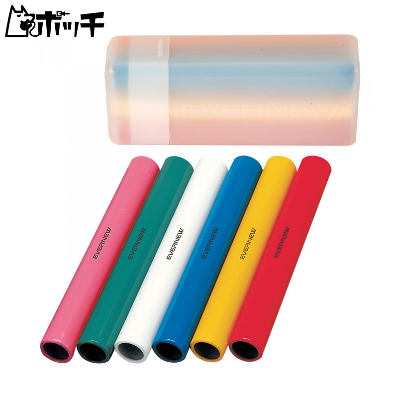 EVERNEW Relay Baton Aluminum (6-Color Set) EGA190