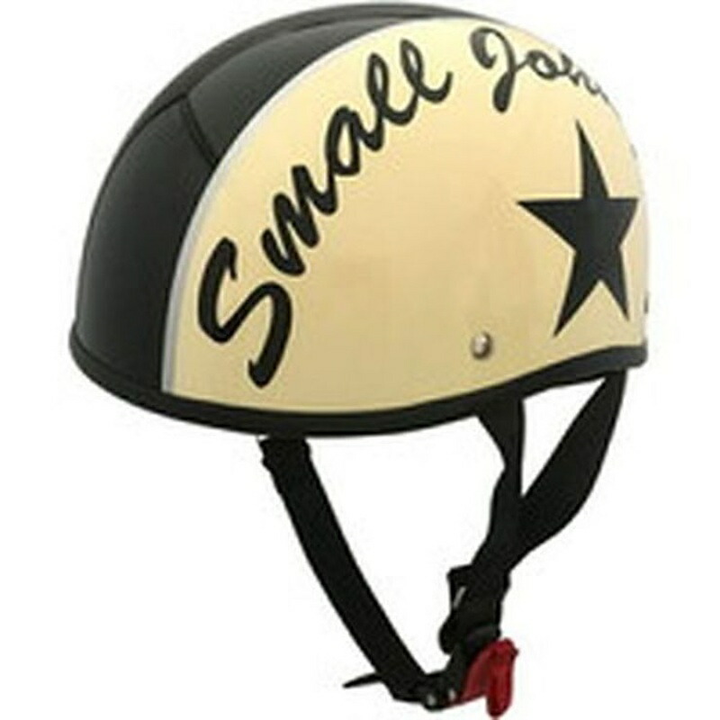 ISHINO SHOKAI Motorcycle Helmet Half Cap Ducktail Half Compatible up to 125cc SJD-33 Ishino Shokai Small John Jet SG Standard PSC Standard Free Size (Approx. 57-60cm) Ivory/Black