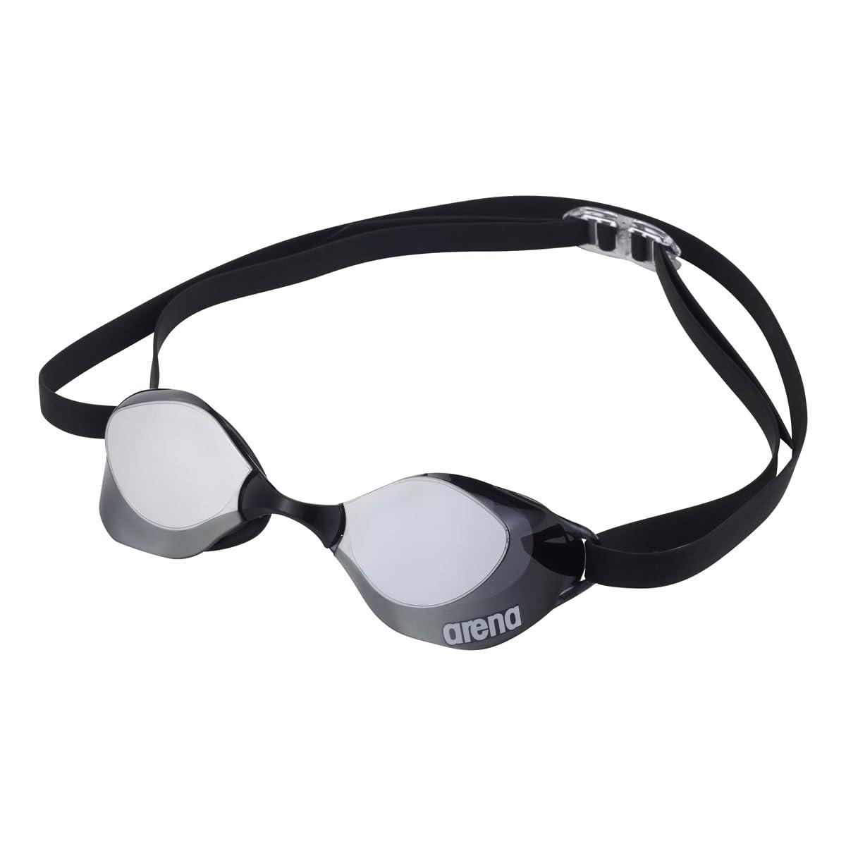 [Arena] WA Approved Swimming Goggles Unisex Racing Model Smoke × Silver × Black (SMSL) Top Racing Model Anti-Fog SWIPE Technology Comfortable Fit Functionality AGL-O400M