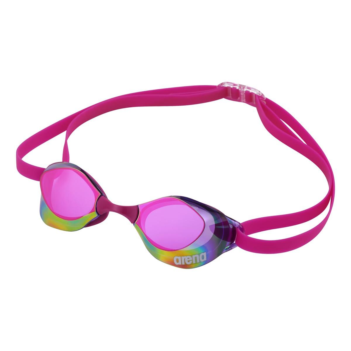 [Arena] WA Approved Swimming Goggles Unisex Racing Model Violet × Pink × Magenta (VLPK) Top Racing Model Anti-Fog SWIPE Technology Comfortable Fit Functionality AGL-O400M