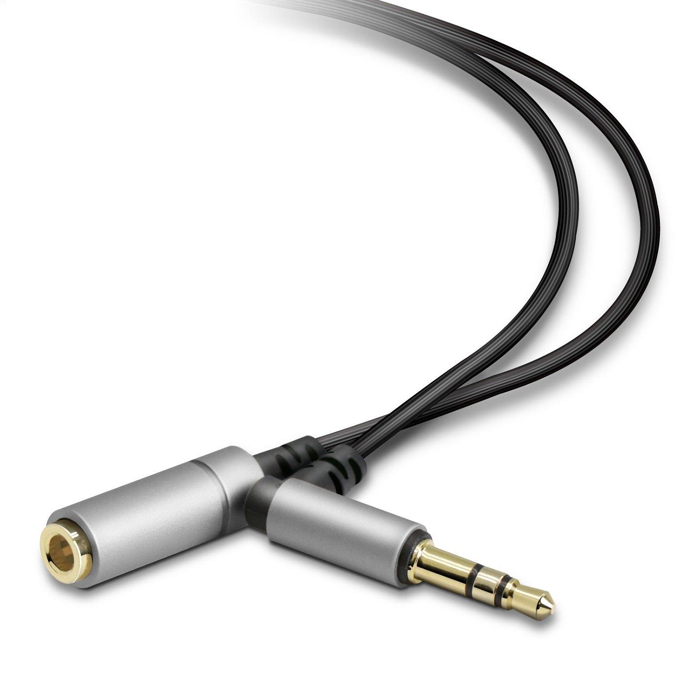 ELECOM Headphone Extension Cable//1m/Silver