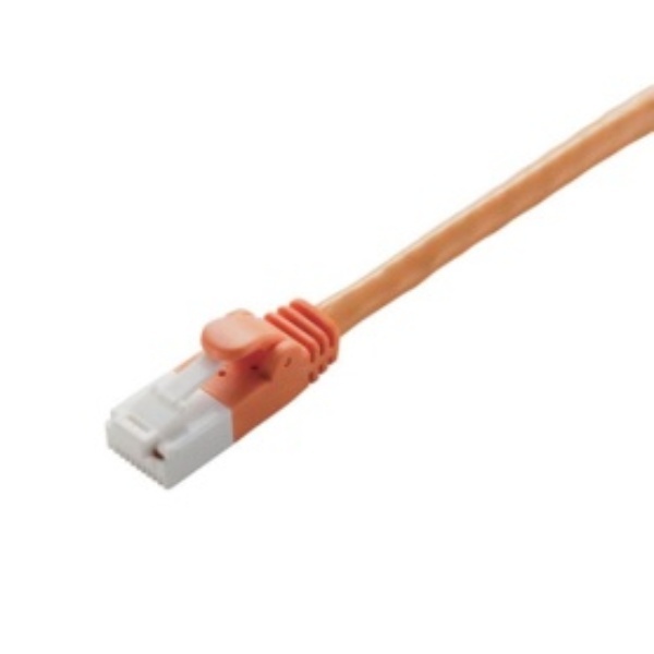 ELECOM LAN Cable CAT6 2m (6.5ft) Snag-Resistant Connector Simple Packaging RoHS Directive Compliant Orange LD-GPT/DR2/RS