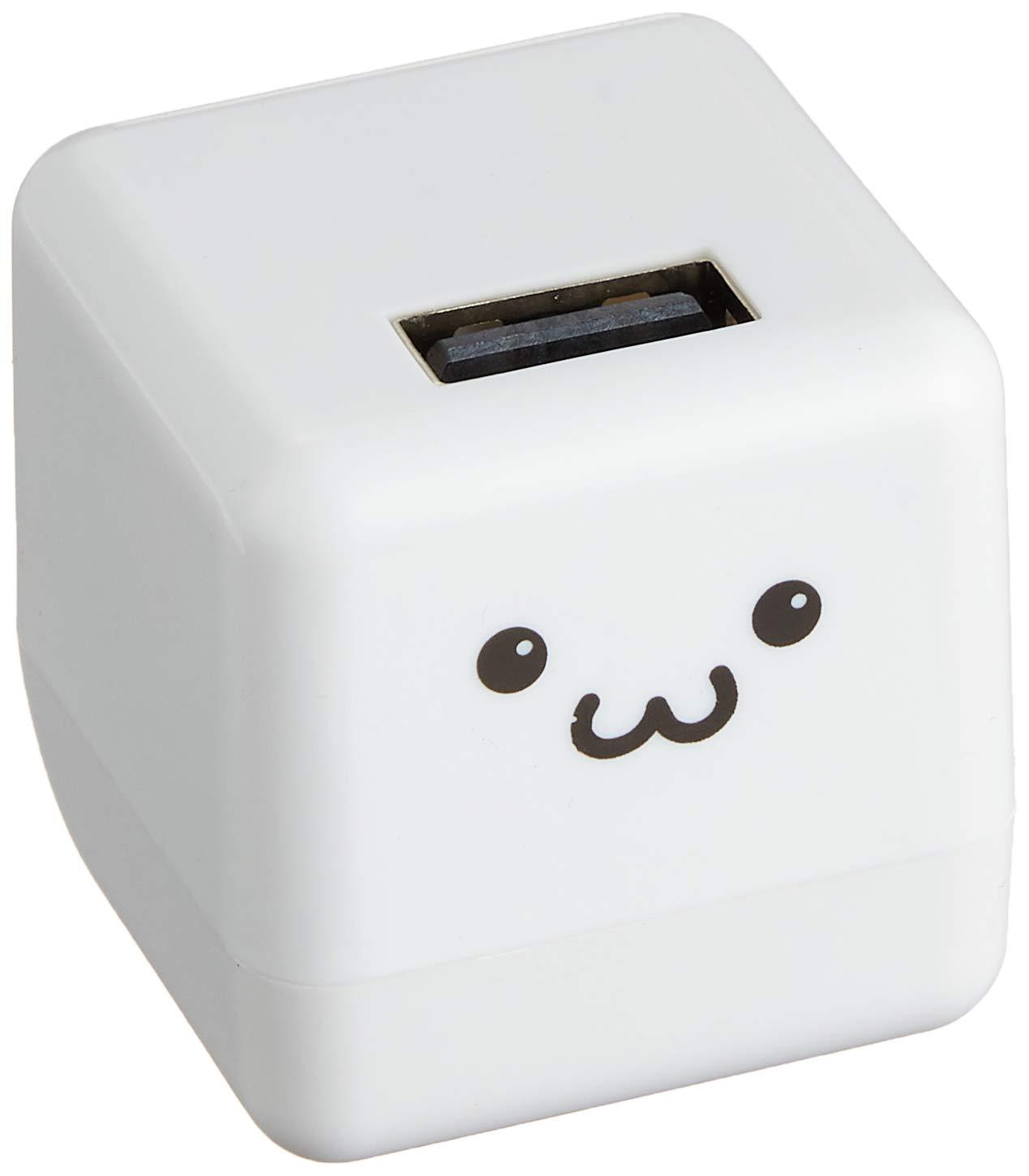 ELECOM USB Wall Charger 9W USB-A×1 for Audio Devices Cube Type White Face AVA-ACUBN003F1
