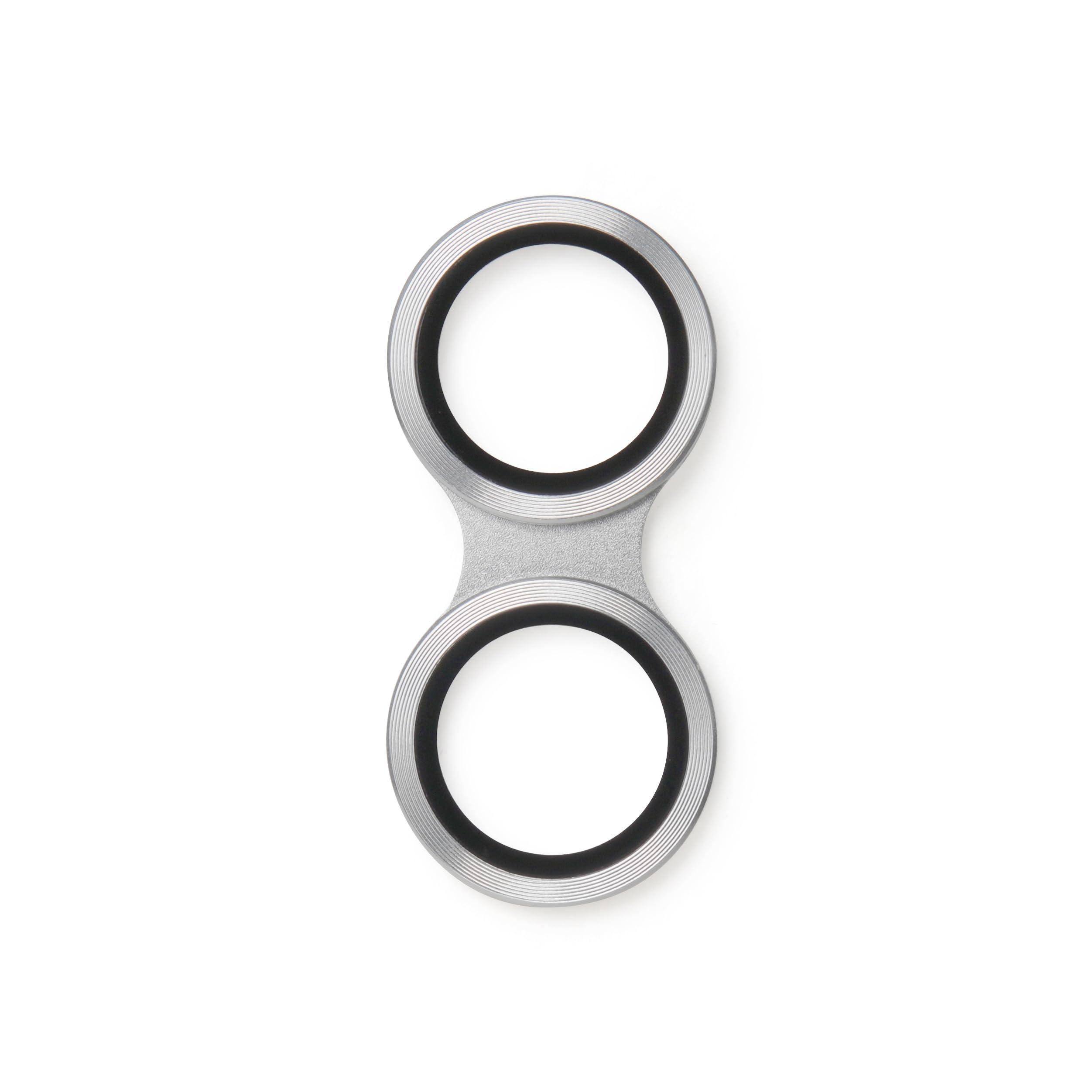 Kenko iPhone Accessories Smartphone Lens Protector for iPhone 16 / 16Plus Silver Tempered Glass & Color Aluminum Frame Over 95% Light Transmission 9H Hardness Water & Oil Repellent Coating 804940