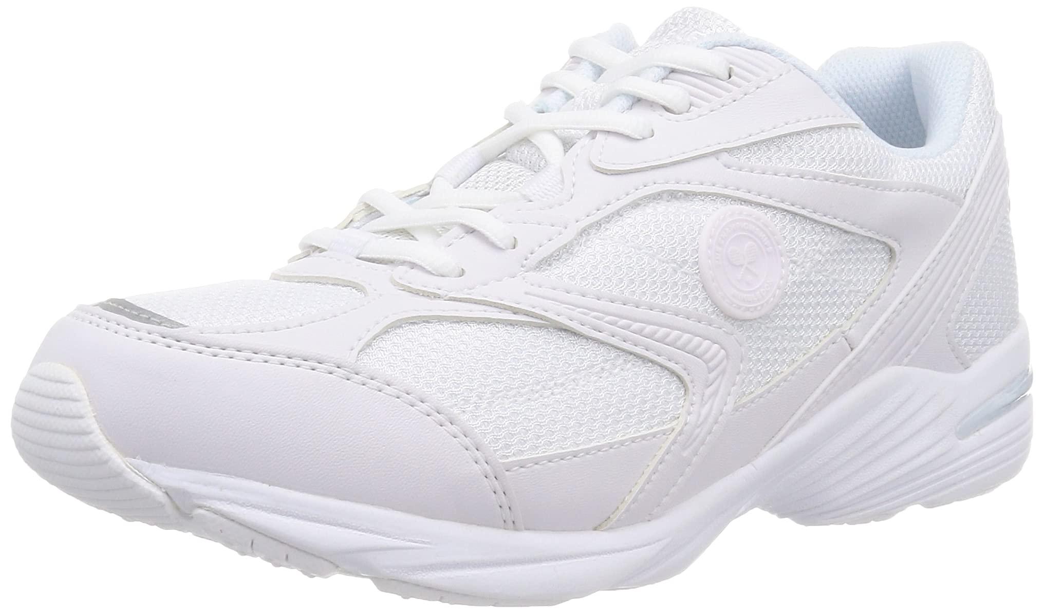 [Wimbledon] Sneakers Running School Shoes Waterproof Design WB 054WS White/White 24.5 cm 3E