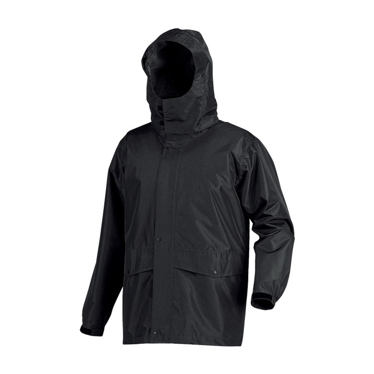[Document] Breathable Waterproof Rain Suit Water Pressure Resistance: 10,000mm Clear Vision Rotating Hood Rolling Rain Suit Black L