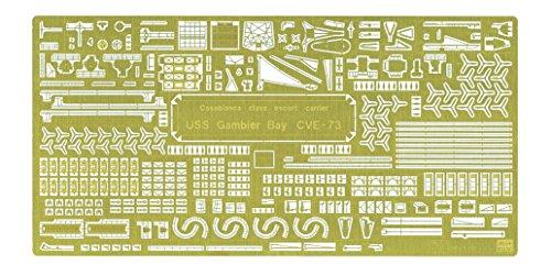 Hasegawa 1/350 US Navy Escort Carrier Gambia Bay Etching Parts Super Plastic Model Parts QG45