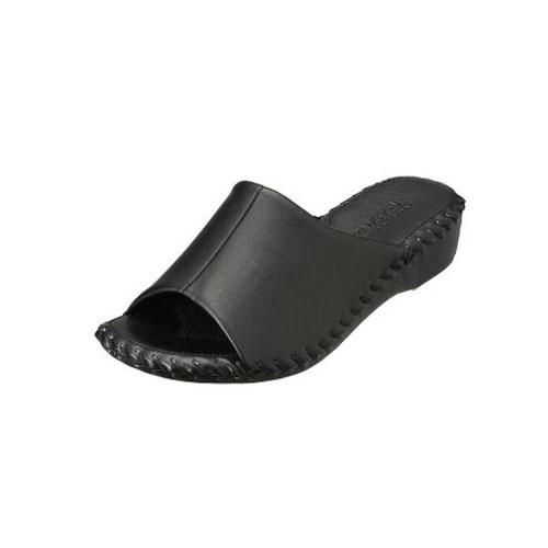 [Pansy] 9412 Indoor Slippers Room Shoes for Women Comfortable Hand-Knitted Design for a Snug Fit Size S Black