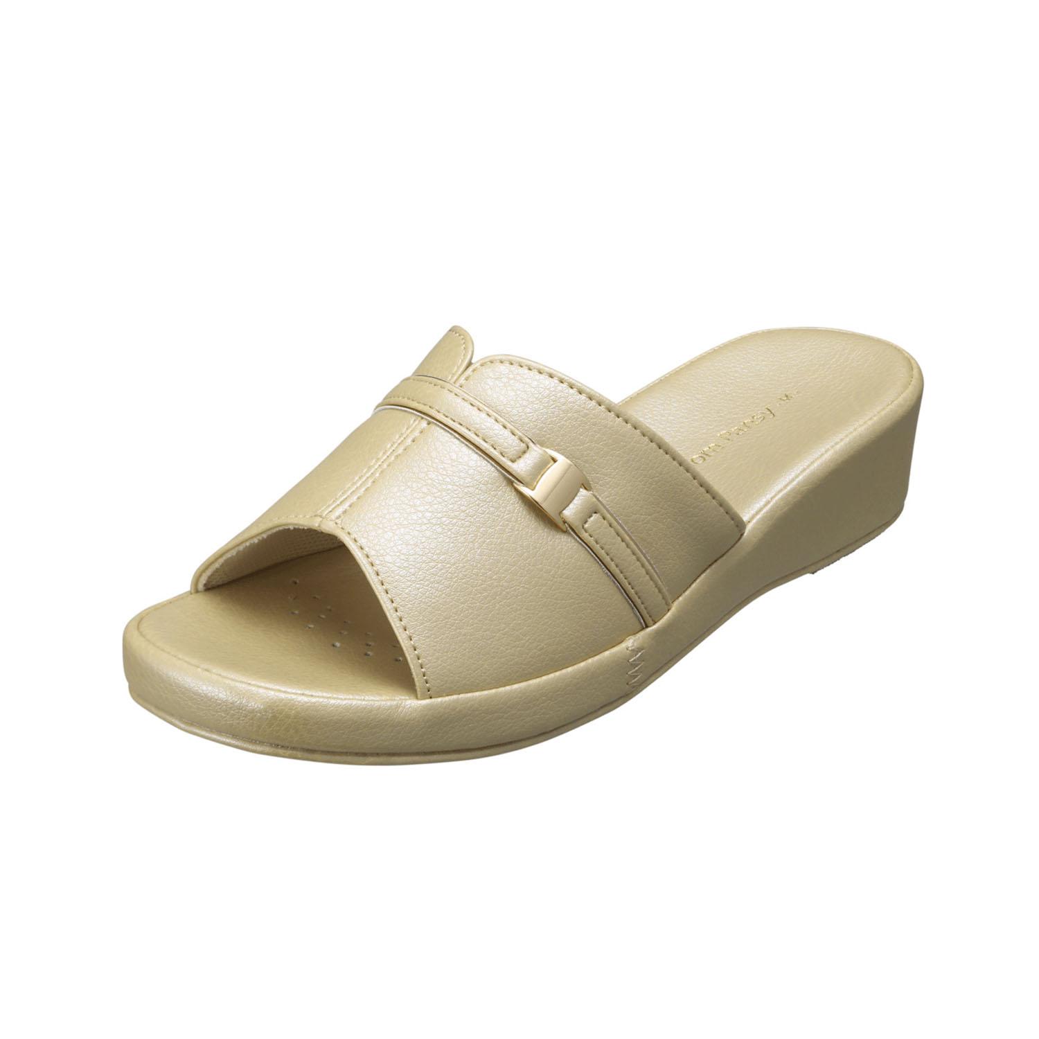 [Pansy] 9423 Indoor Shoes Room Shoes Women's Slippers Pastel Colors Glossy S Beige