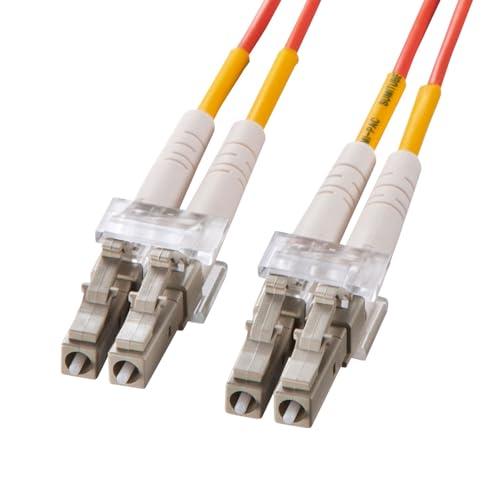 Sanwa Supply Glasses-Type Optical Fiber Cable (Multi-Mode 50μm, LC×2-LC×2, 2m) HKB-LCLC5-02N
