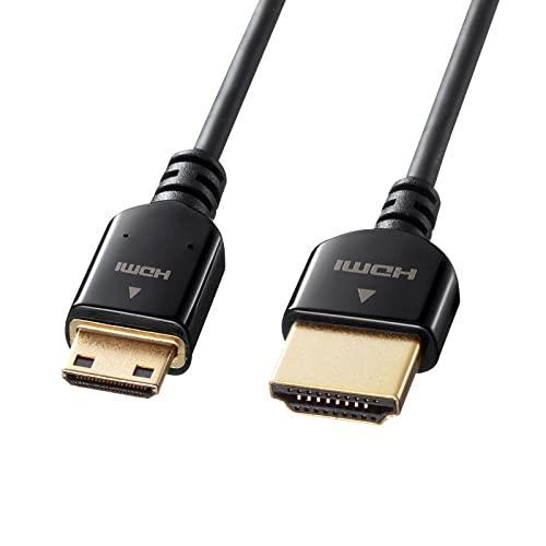 Sanwa Supply Ethernet-Compatible High-Speed HDMI Mini Cable (Black, 2m) KM-HD22-20K