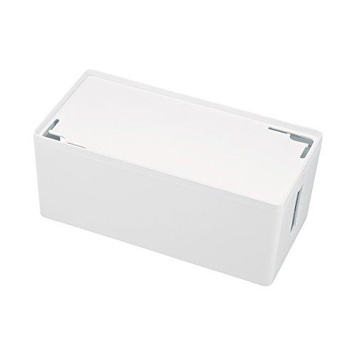 Sanwa Supply Cable & Tap Storage Box M Size White CB-BOXP2WN2