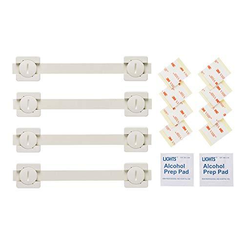 Sanwa Supply Earthquake-Resistant Stopper (Long, Anti-Tip, 4-Pack) QL-60N