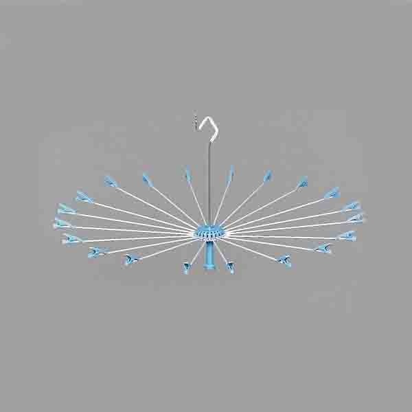 Laundry Drying Hangers New Hand 20-Piece Set Light Blue