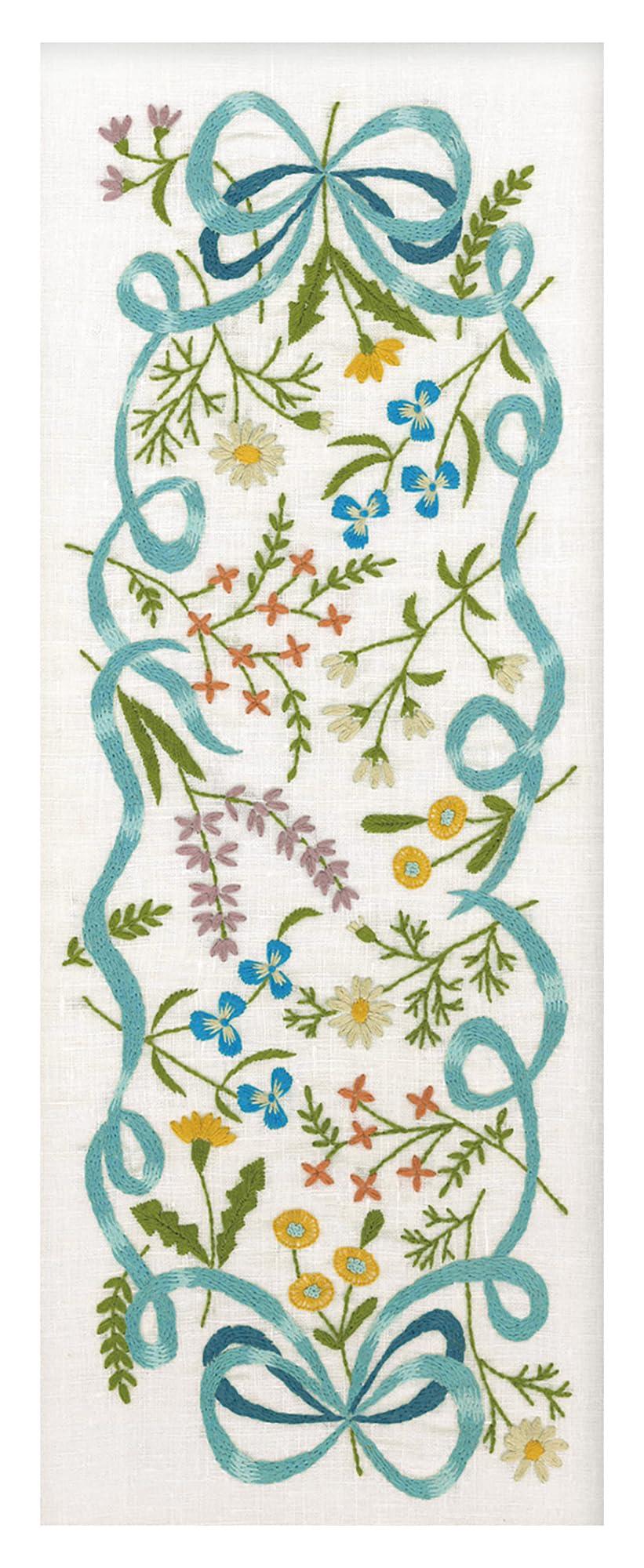 Olimpas Embroidery Kit: Macabe Alice - Gifts of the Changing Seasons No. 7590 Spring Breeze Ribbon *Frame (W-47N, natural wood) sold separately.