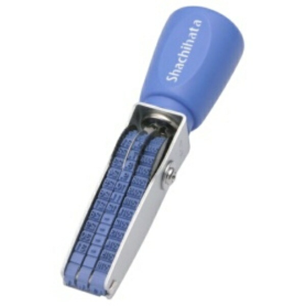 Shachihata Stamp Rotating Rubber Stamp Western Date Size 6 Triple Stamp Imprint Size Approx. 12×2 mm Gothic Typeface