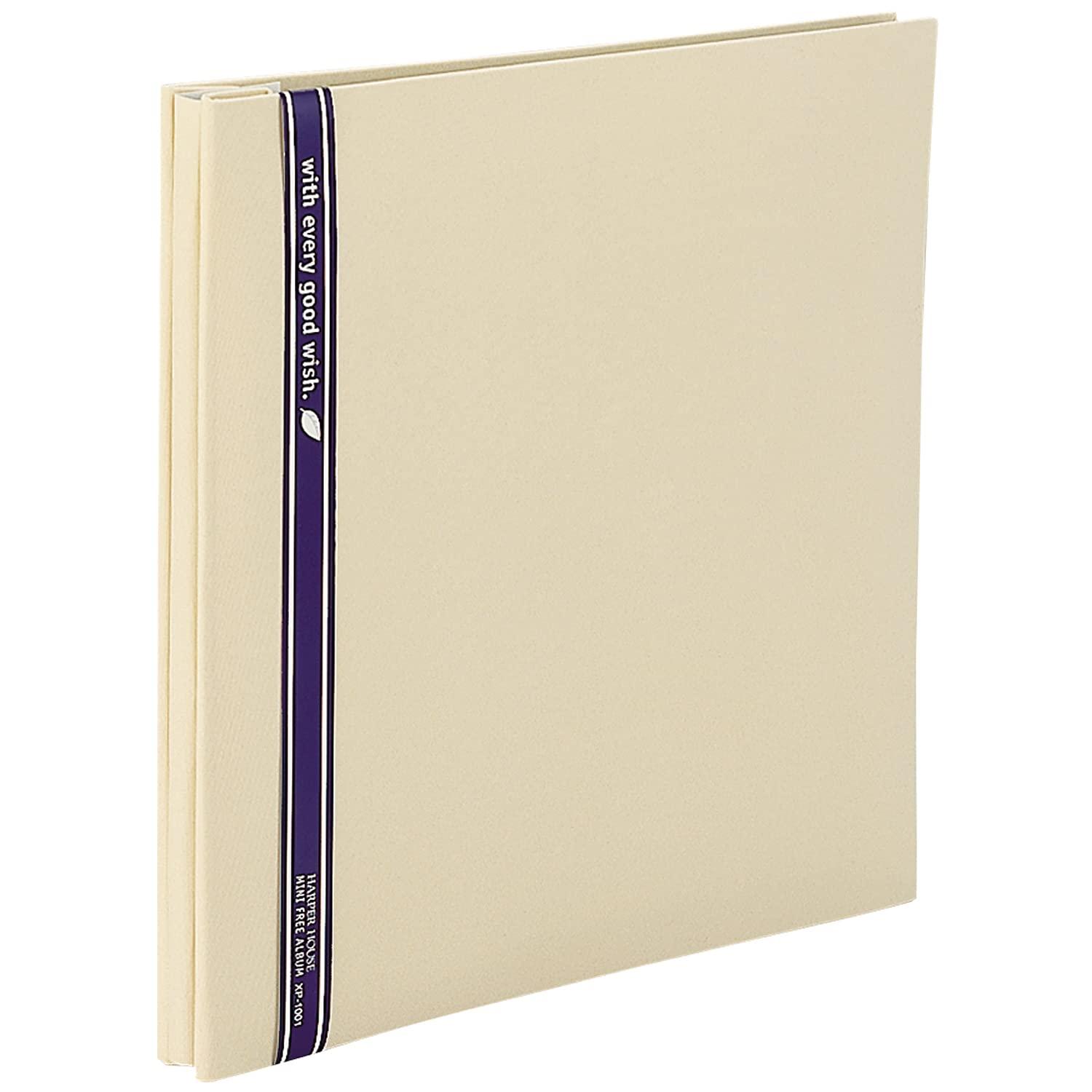 SEKISEI Album Free Harper House Mini Free Album Black Mount 20 Pages 11~20 Pages Fabric Beige XP-1001