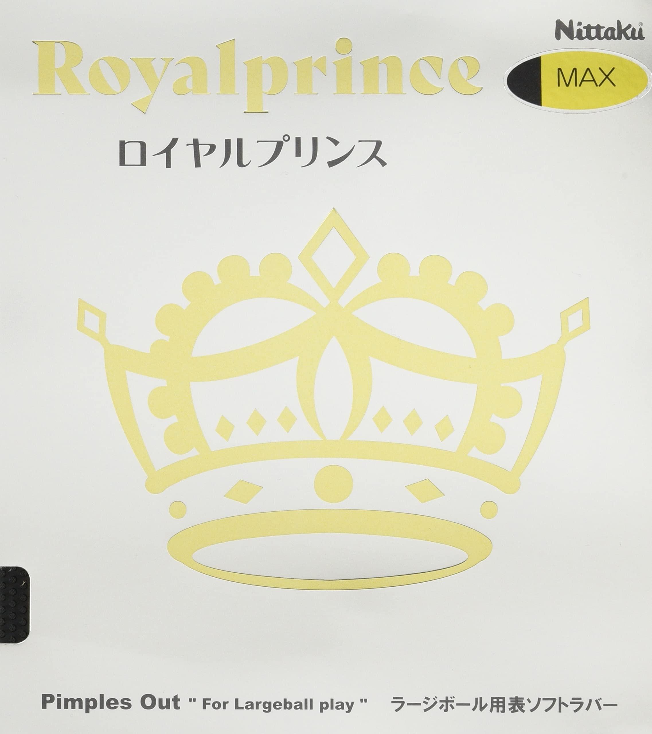 Nittaku Table Tennis Rubber Royal Prince AC (Active Charge) Black (71) MAX NR8592