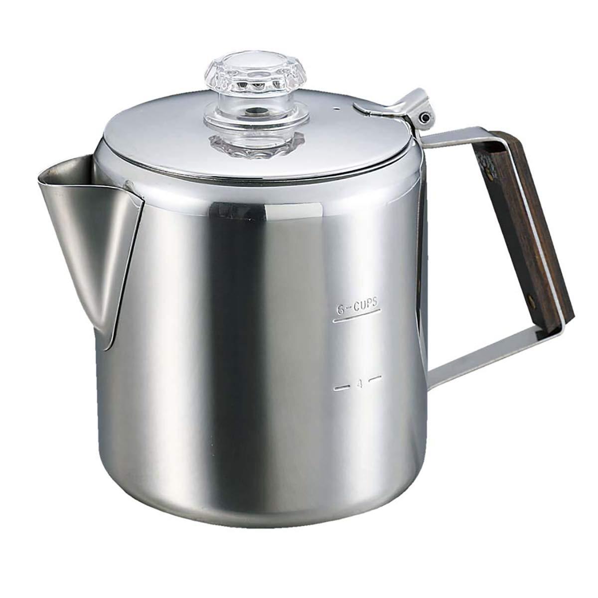 Captain Stag 18-8 Stainless Steel Percolator 6 Cups M-1224