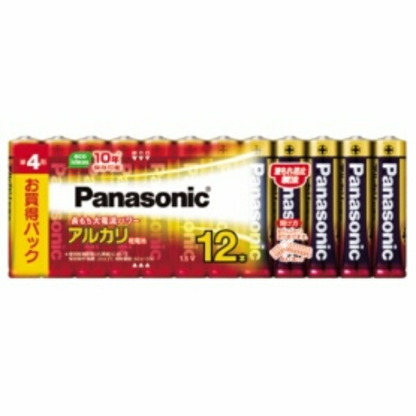 Panasonic Alkaline Batteries AAA Size 12-Pack LR03XJ/12SW